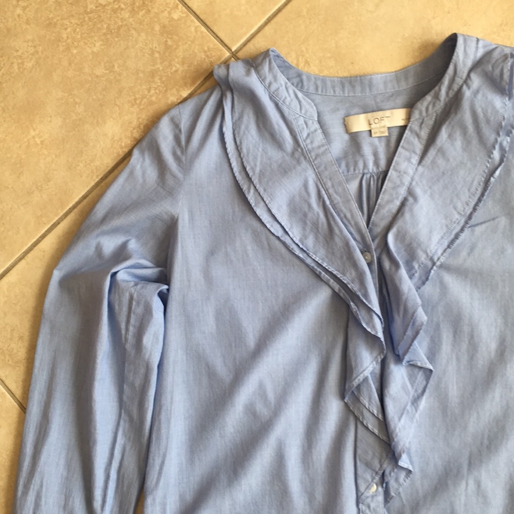 Loft Striped Button Down - image 2